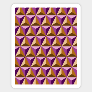 Geometric Triangles Art Sticker